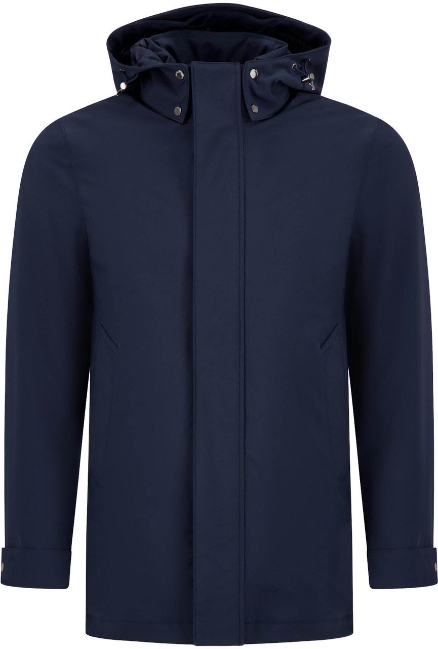 Woolrich Heren Soft Shell Barrow Mac Coat Blauw