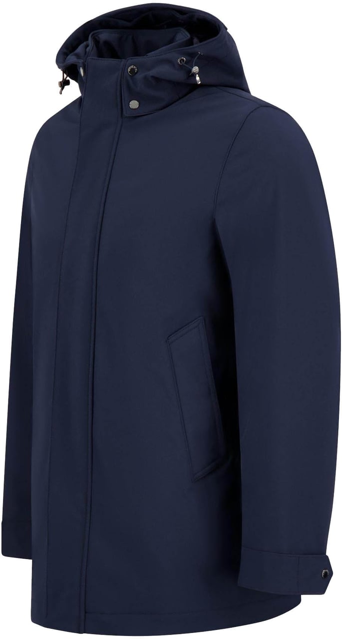 Woolrich Heren Soft Shell Barrow Mac Coat Blauw