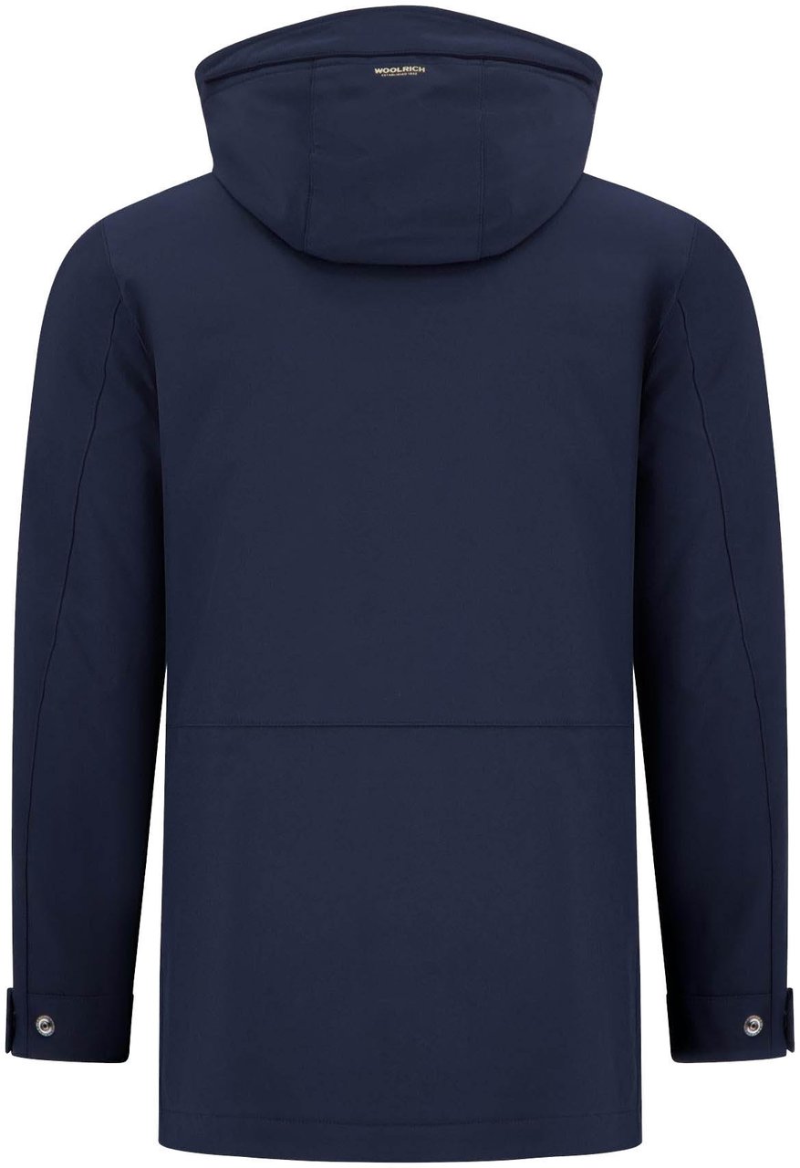 Woolrich Heren Soft Shell Barrow Mac Coat Blauw