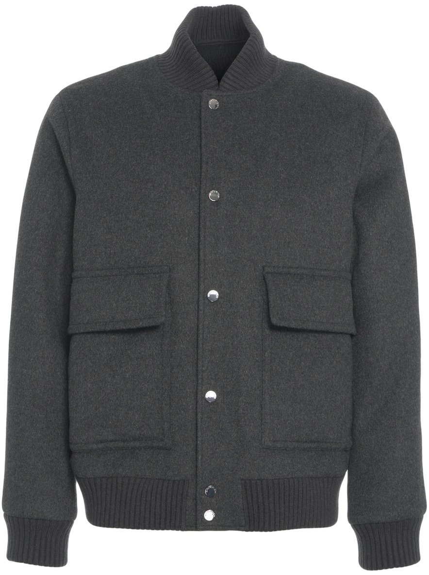 Woolrich Bomber in misto lana 'Miles' Grijs