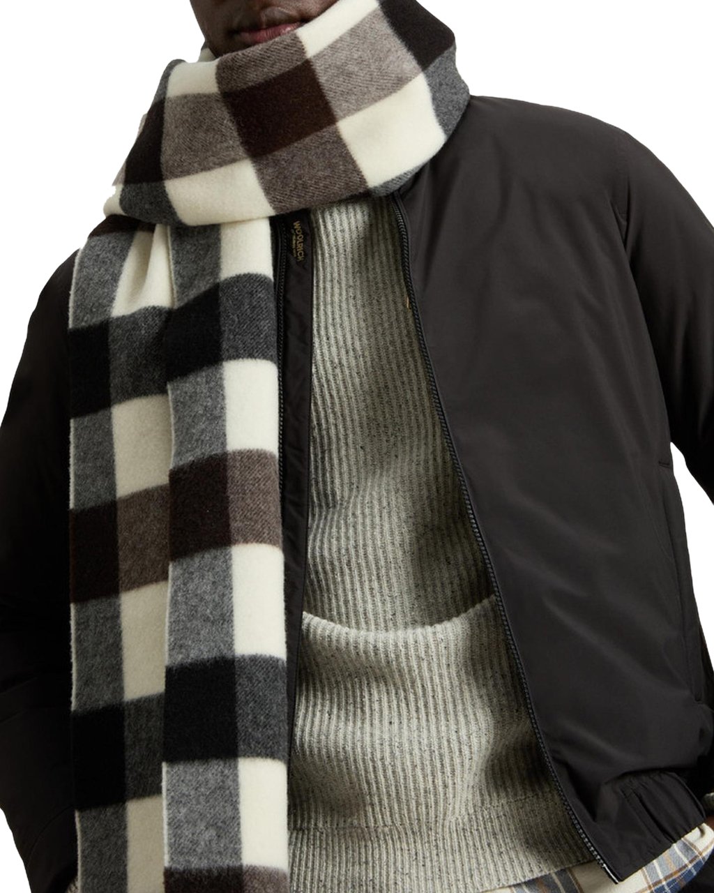 Woolrich Heren Cloud Lewis Bomber Zwart