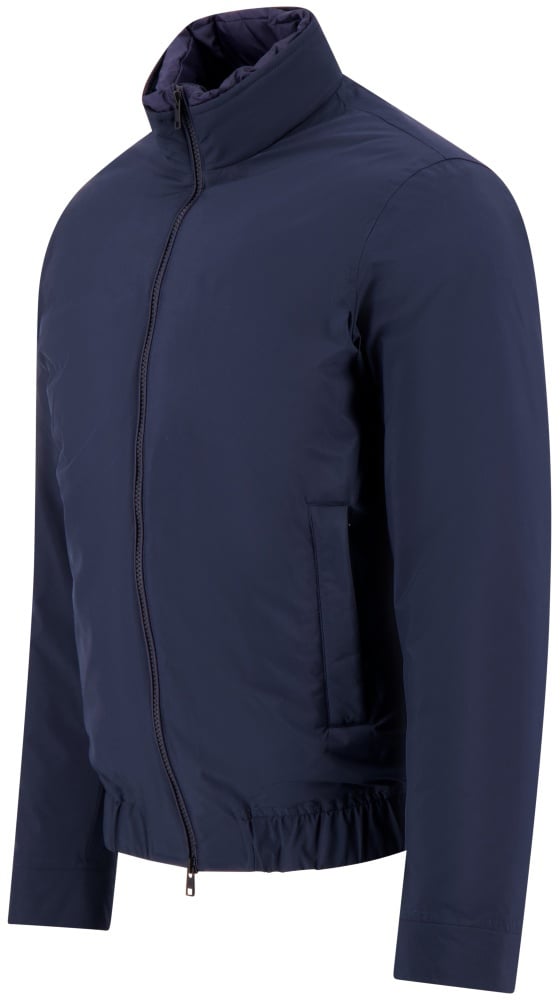Woolrich Men Cloud Lewis Bomber Melton Blue Blauw