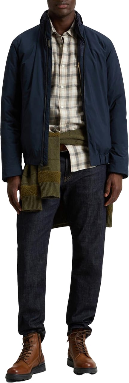 Woolrich Heren Cloud Lewis Bomber Blauw