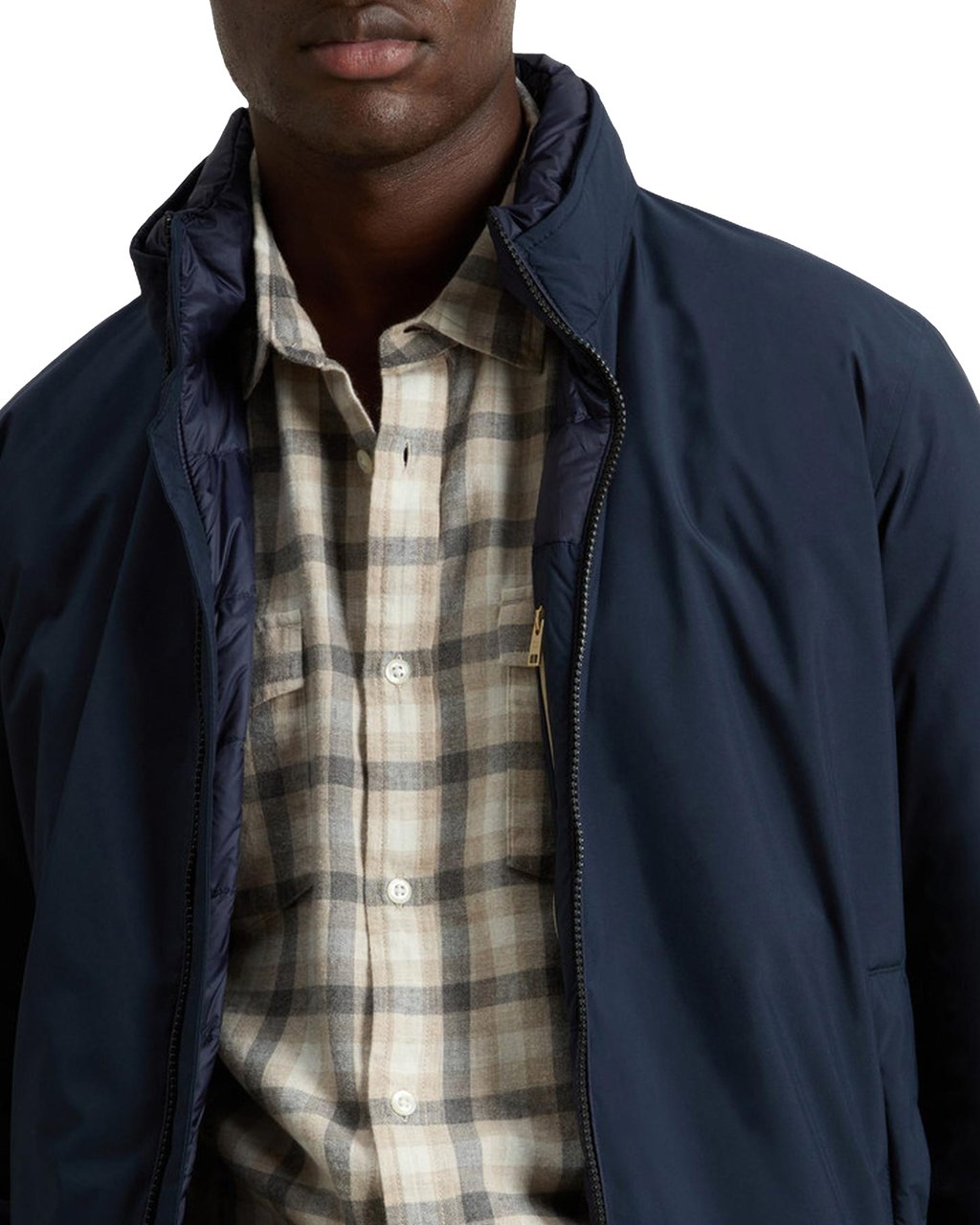 Woolrich Heren Cloud Lewis Bomber Blauw