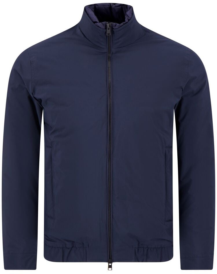 Woolrich Men Cloud Lewis Bomber Melton Blue Blauw