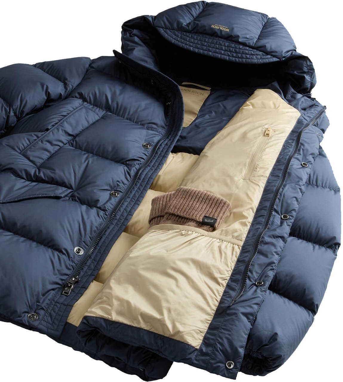 Woolrich Heren Cloud Davis Parka Blauw Blauw