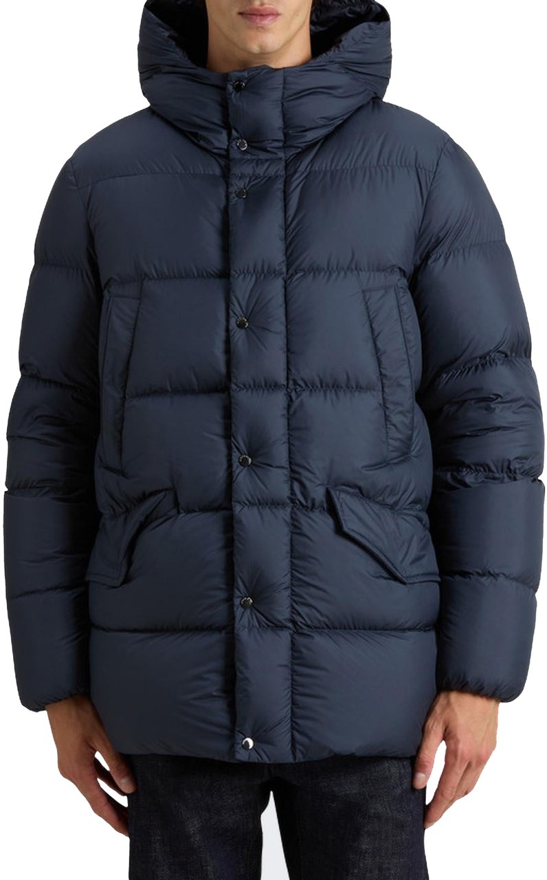 Woolrich Heren Cloud Davis Parka Blauw Blauw