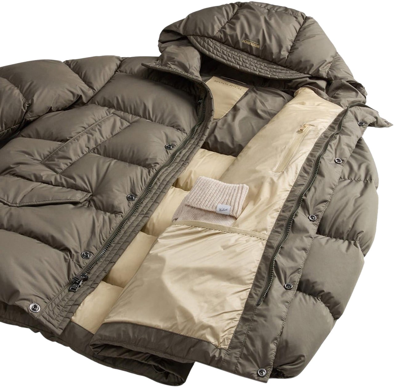 Woolrich Heren Cloud Davis Parka Groen