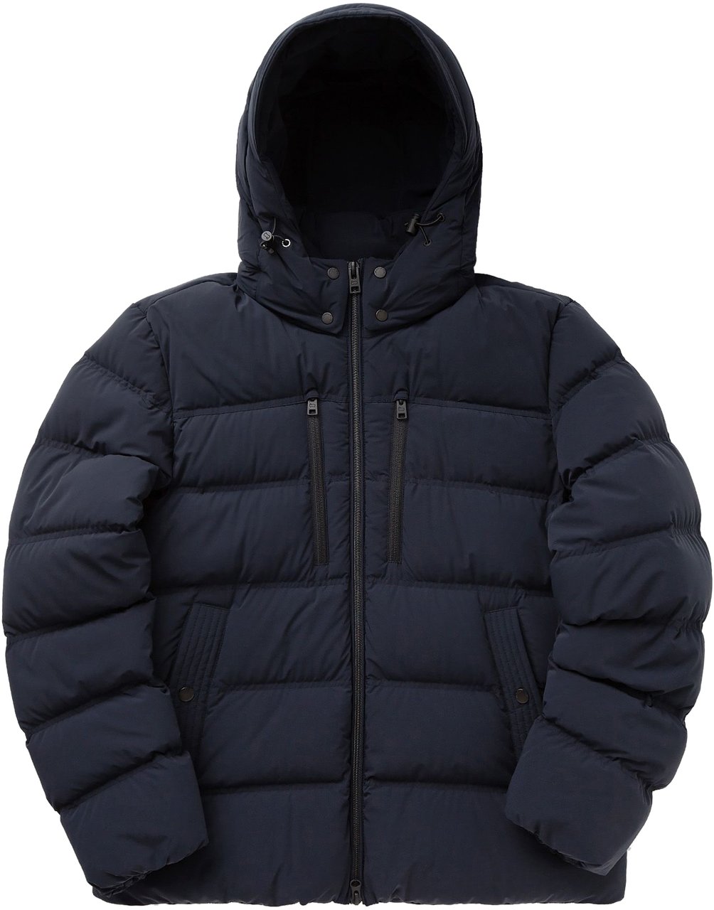 Woolrich Matt Stretch Puffer Jacket Melton Blue Blauw