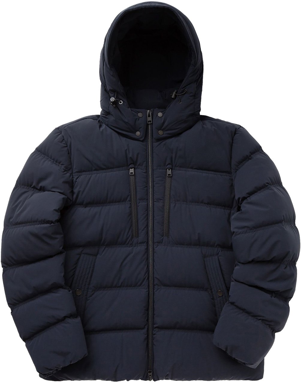 Woolrich Matt Stretch Puffer Jacket Melton Blue Blauw