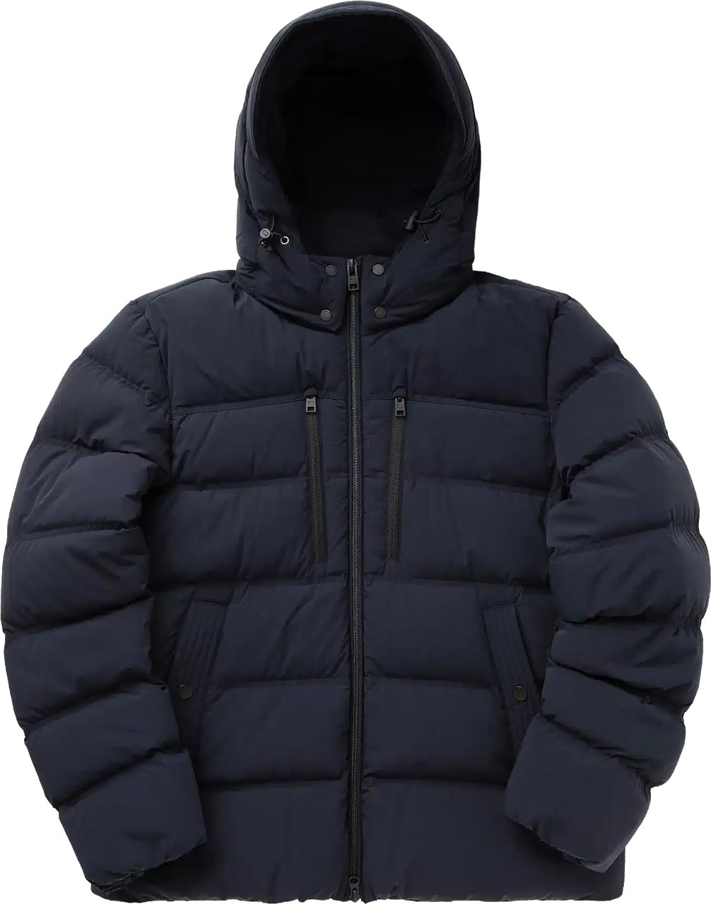 Woolrich Matt Stretch Puffer Jacket Melton Blue Blauw