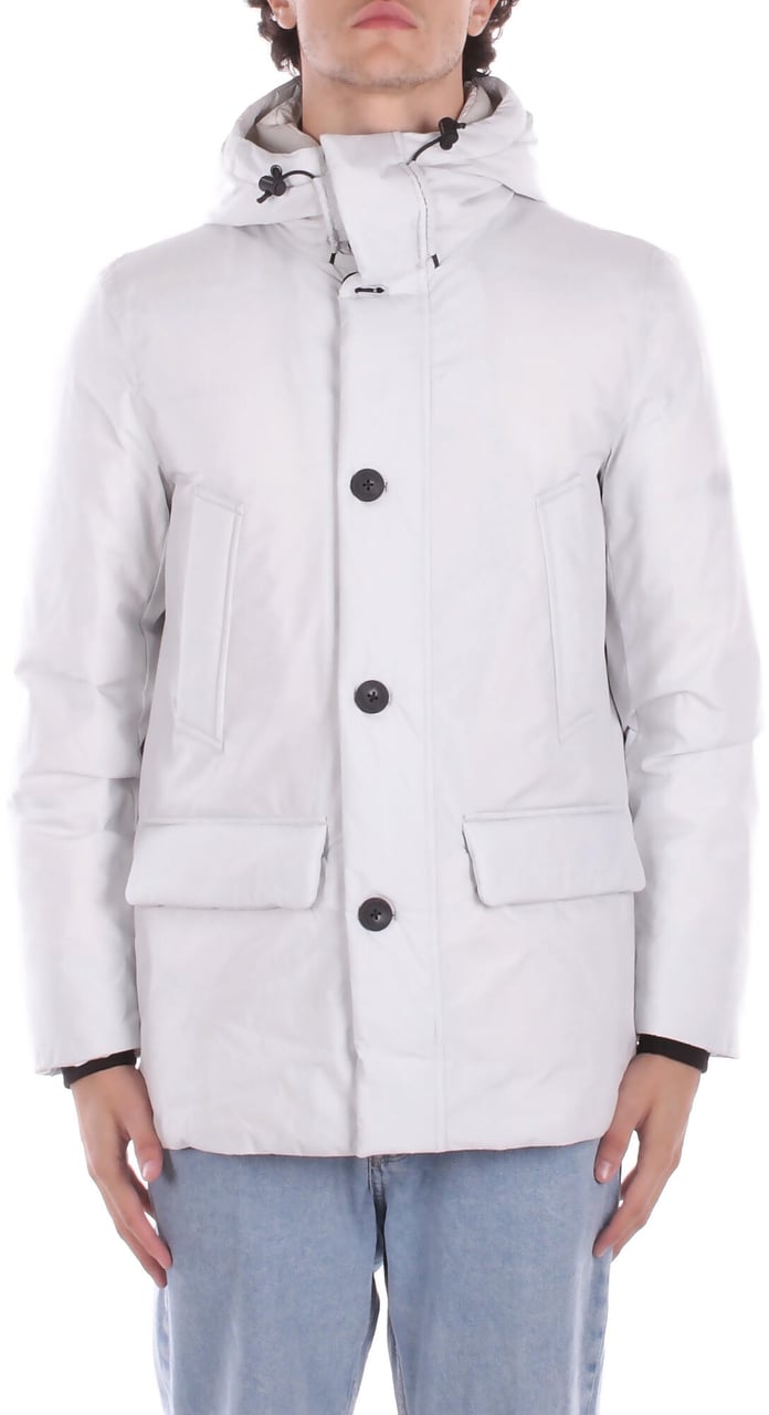 Woolrich Coats Light Grey Grijs