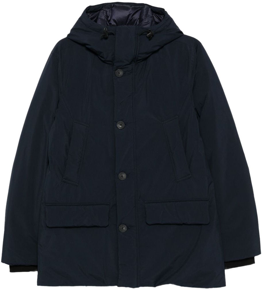 Woolrich Coats Melton Blue Blauw
