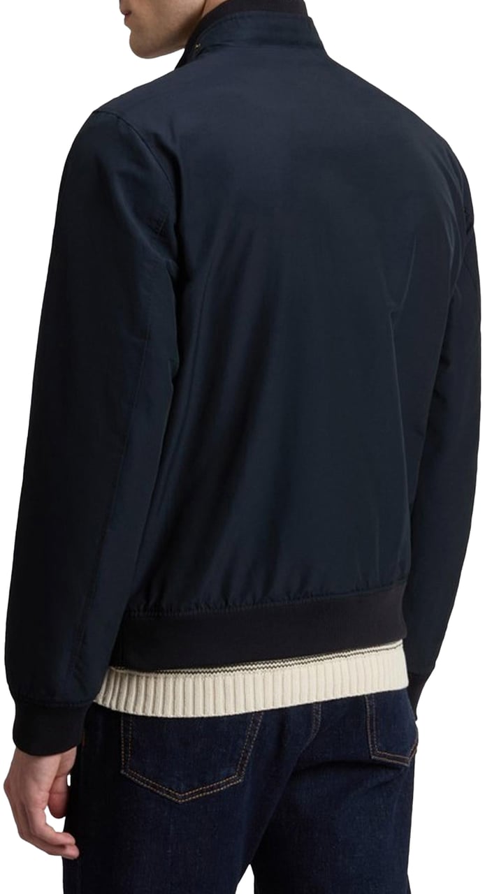 Woolrich Heren Spring Lewis Bomber Blauw