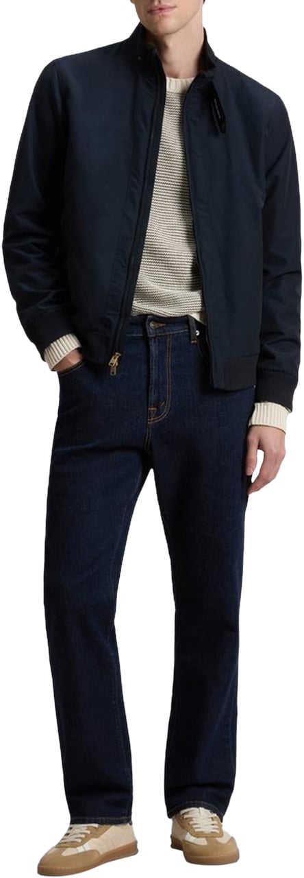 Woolrich Heren Spring Lewis Bomber Blauw