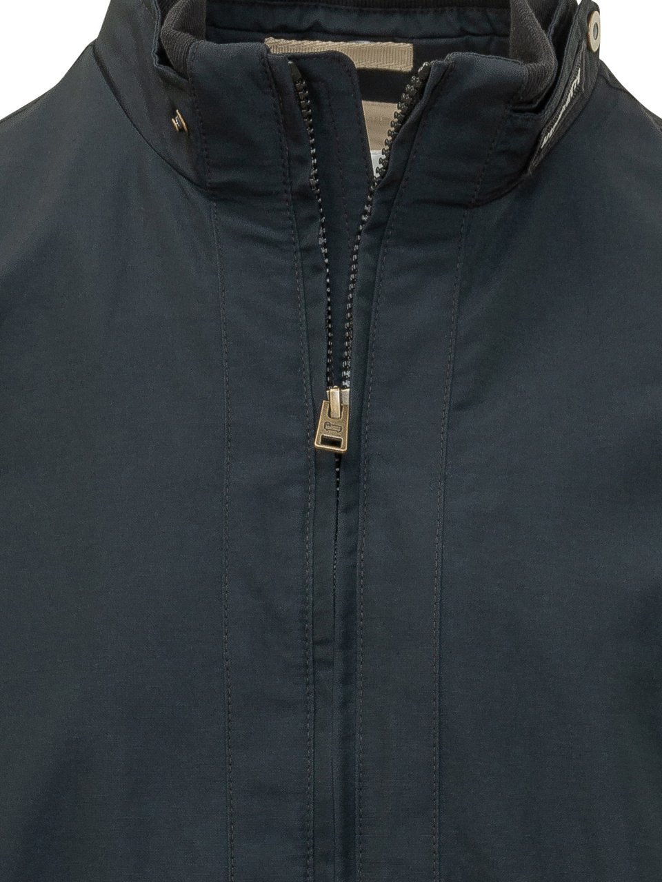 Woolrich Bomber con Collo Alto e Zip Navy