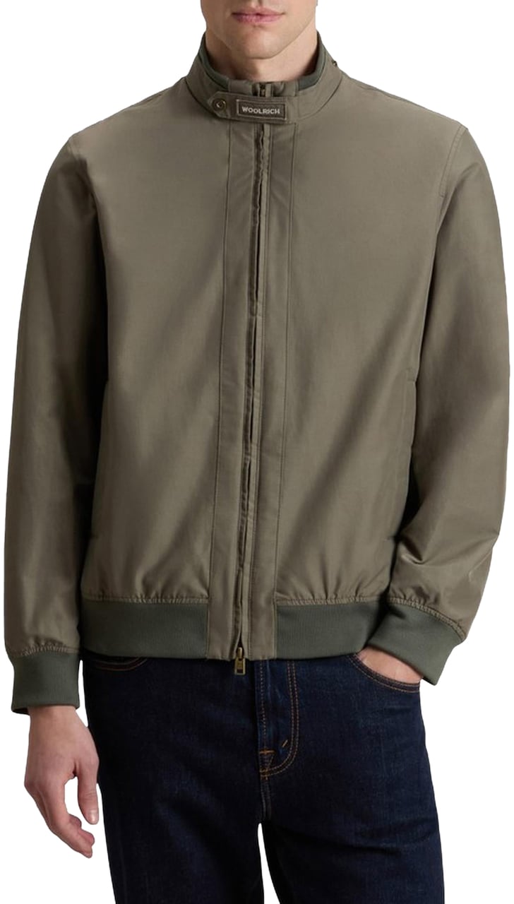 Woolrich Heren Spring Lewis Bomber Groen