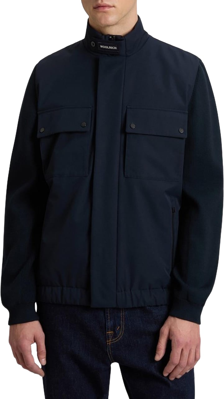 Woolrich Heren Two Layers Hybrid Blauw