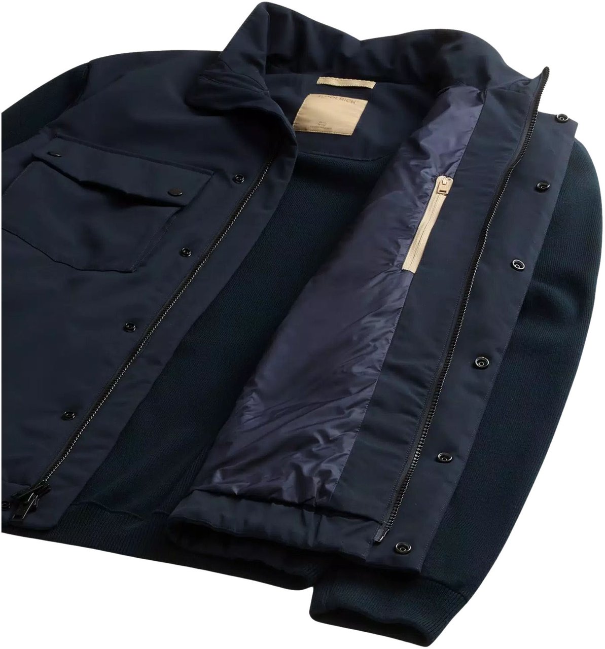 Woolrich Woolrich Two Layers Hybrid Jackets Donkerblauw Cfwoou2144mrut4018 Blauw