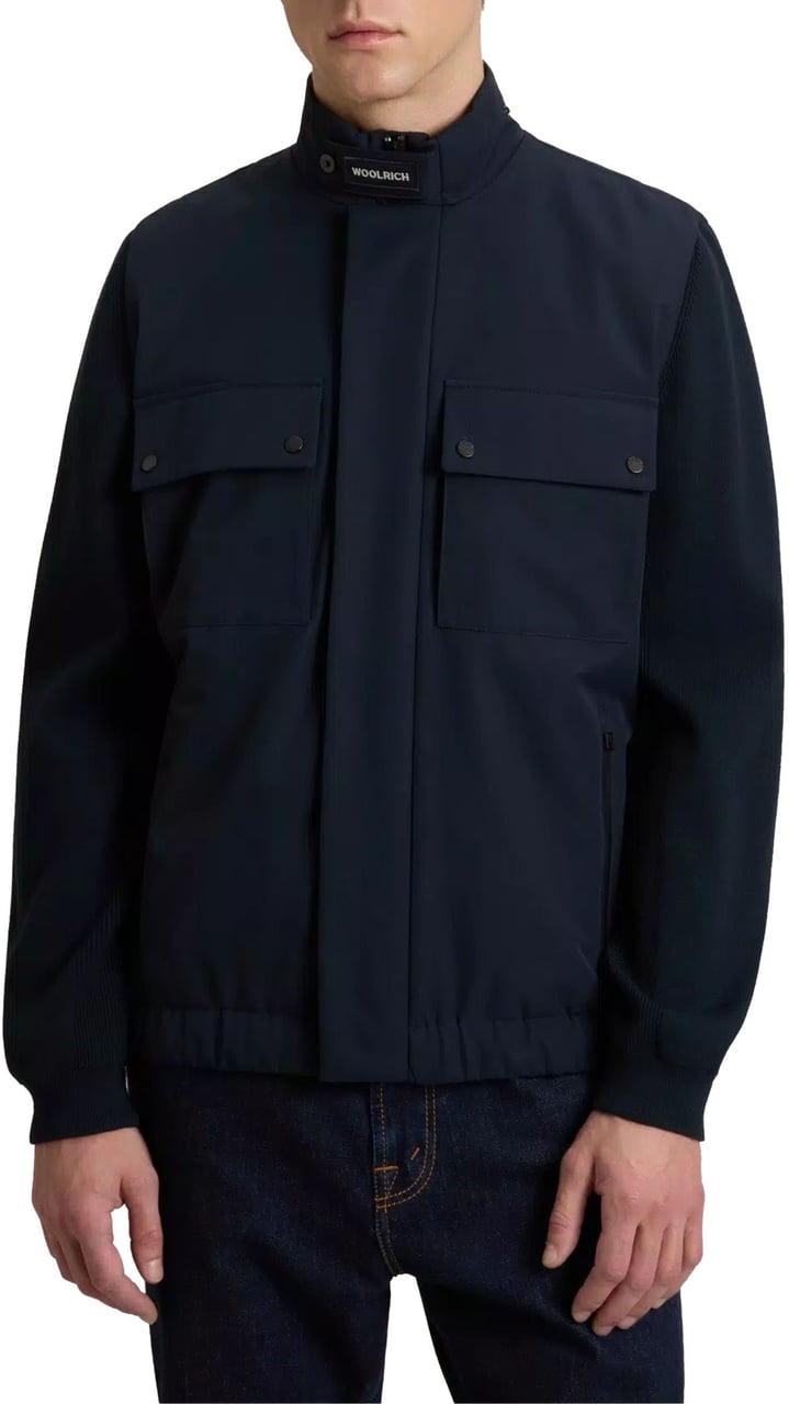 Woolrich Woolrich Two Layers Hybrid Jackets Donkerblauw Cfwoou2144mrut4018 Blauw