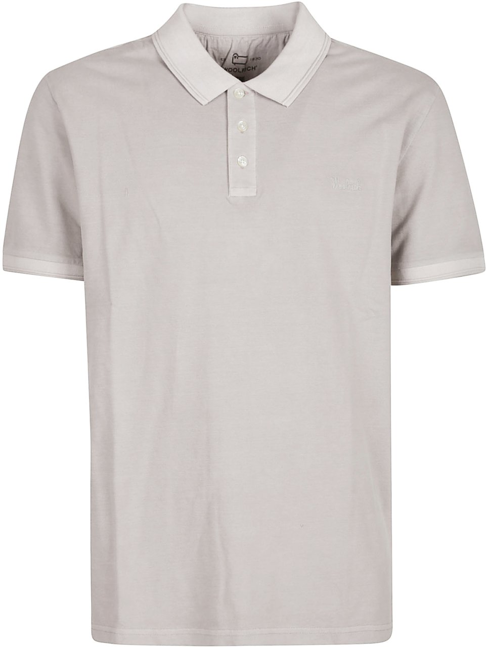 Woolrich Mackinack Short Sleeve Polo Shirt Grey Grijs