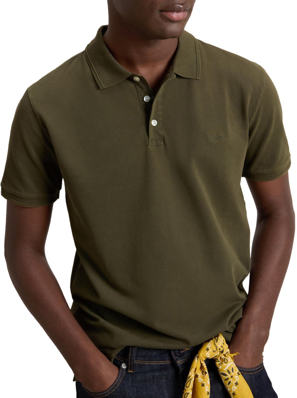 Woolrich T-Shirts And Polos Greenstone Groen