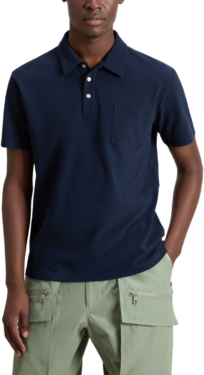 Woolrich T-Shirts And Polos Blue Blauw