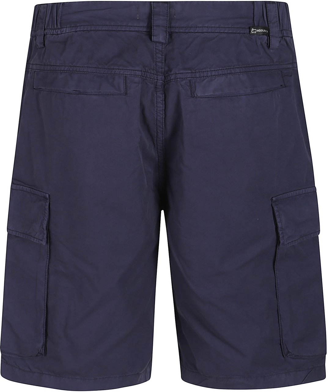 Woolrich Gabardine Cargo Short Blue Blauw