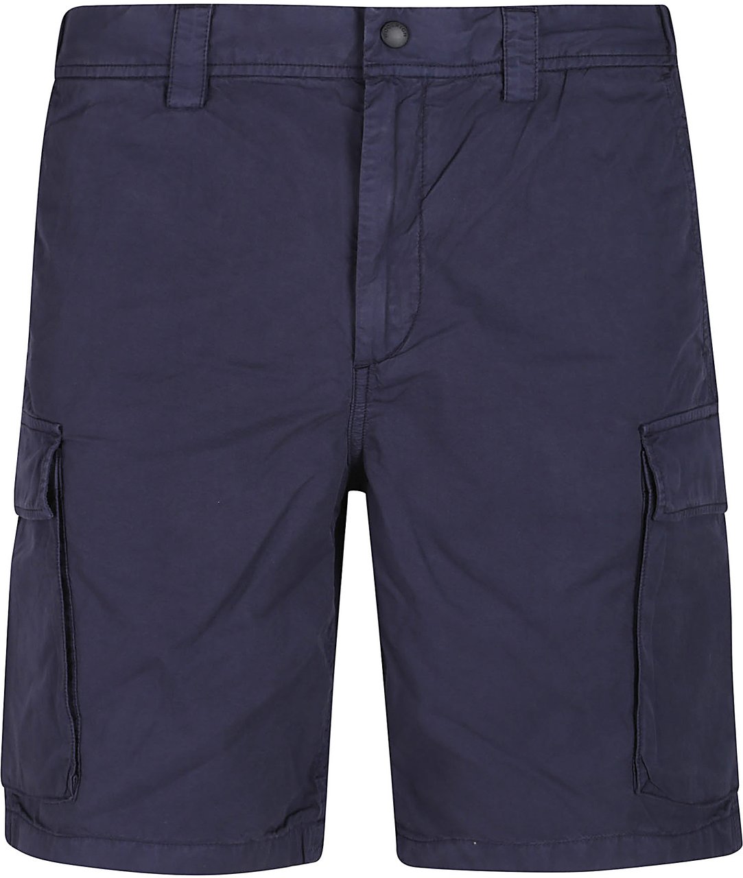 Woolrich Gabardine Cargo Short Blue Blauw