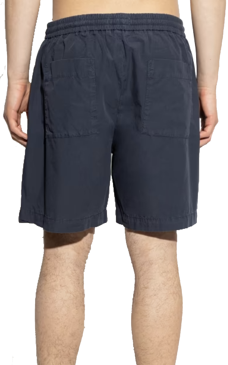 Woolrich Poplin Shorts GD Melton Blue Blauw