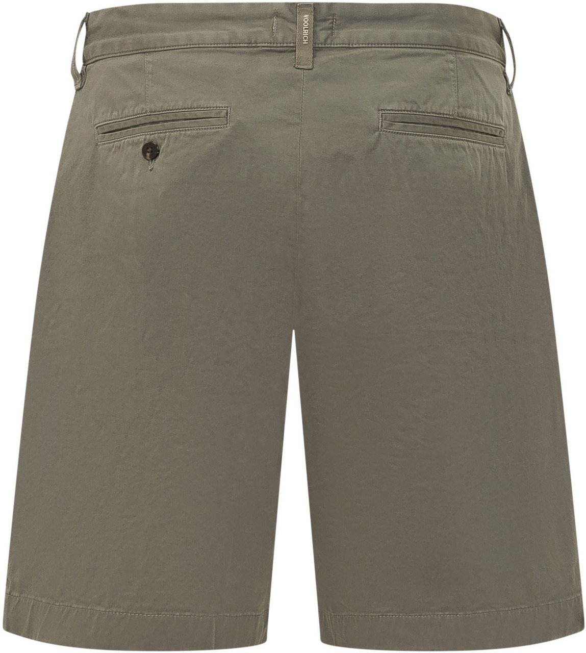 Woolrich Shorts Chino in Twill con Tasche Donkergroen