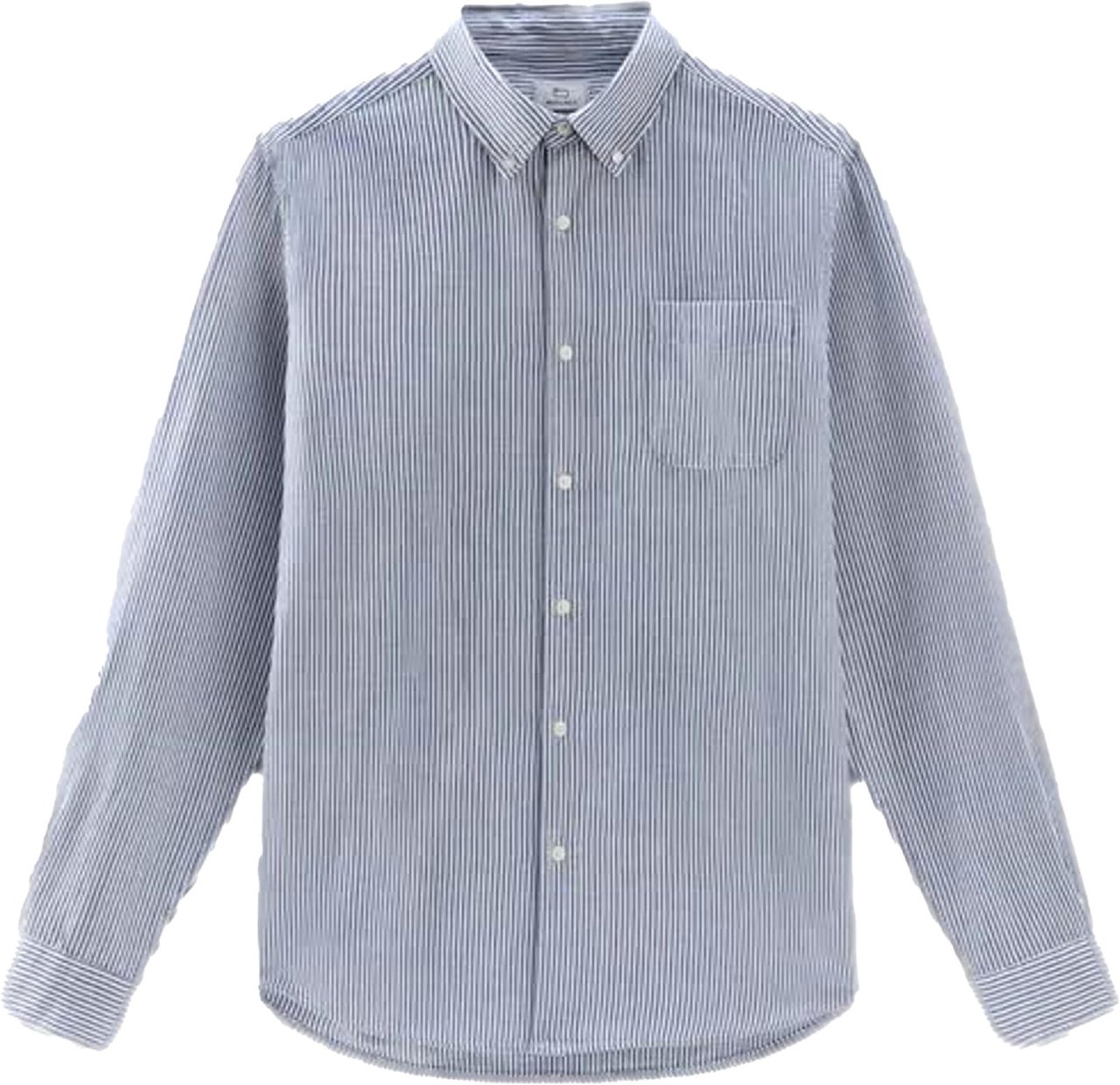 Woolrich Shirts Maritime Blue Blauw