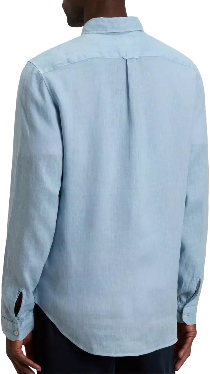 Woolrich Woolrich Linen Shirt Lange Mouw Overhemden Lichtblauw Cfwosi2013mrut5284 Blauw