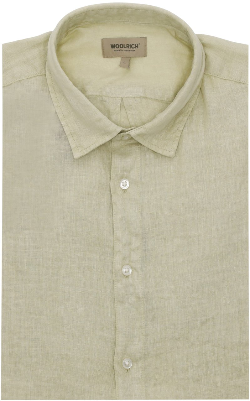 Woolrich Shirts Verde Lime