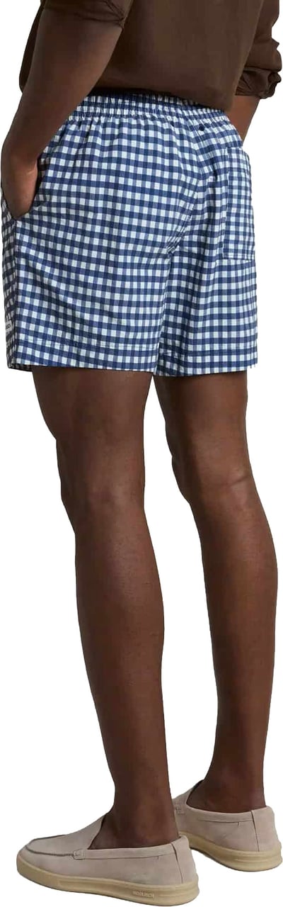 Woolrich Printed Swim Shorts Vicky Blue Blauw