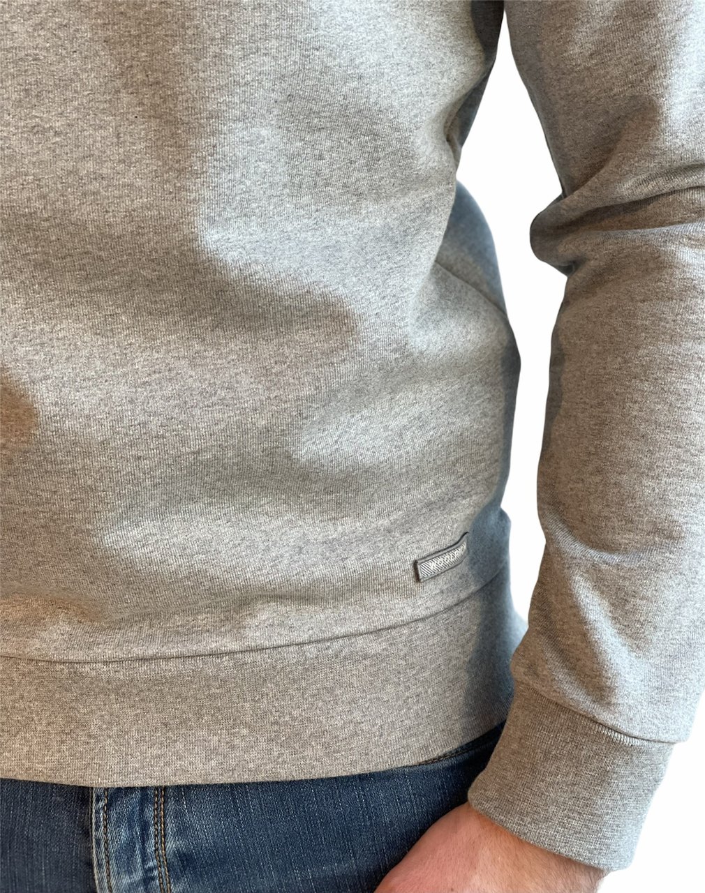 Woolrich Crew Neck Men's Sweater Grey Divers