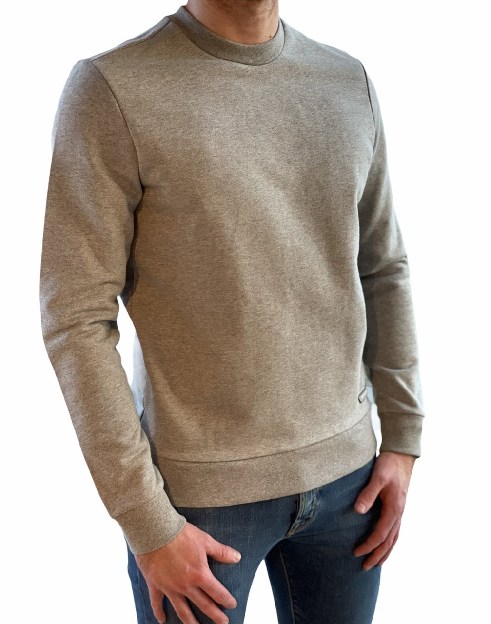 Woolrich Crew Neck Men's Sweater Grey Divers