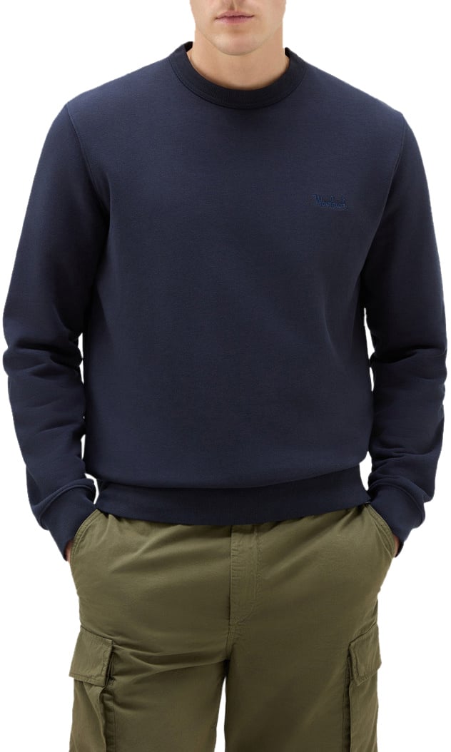 Woolrich Logo Script Crewneck Divers