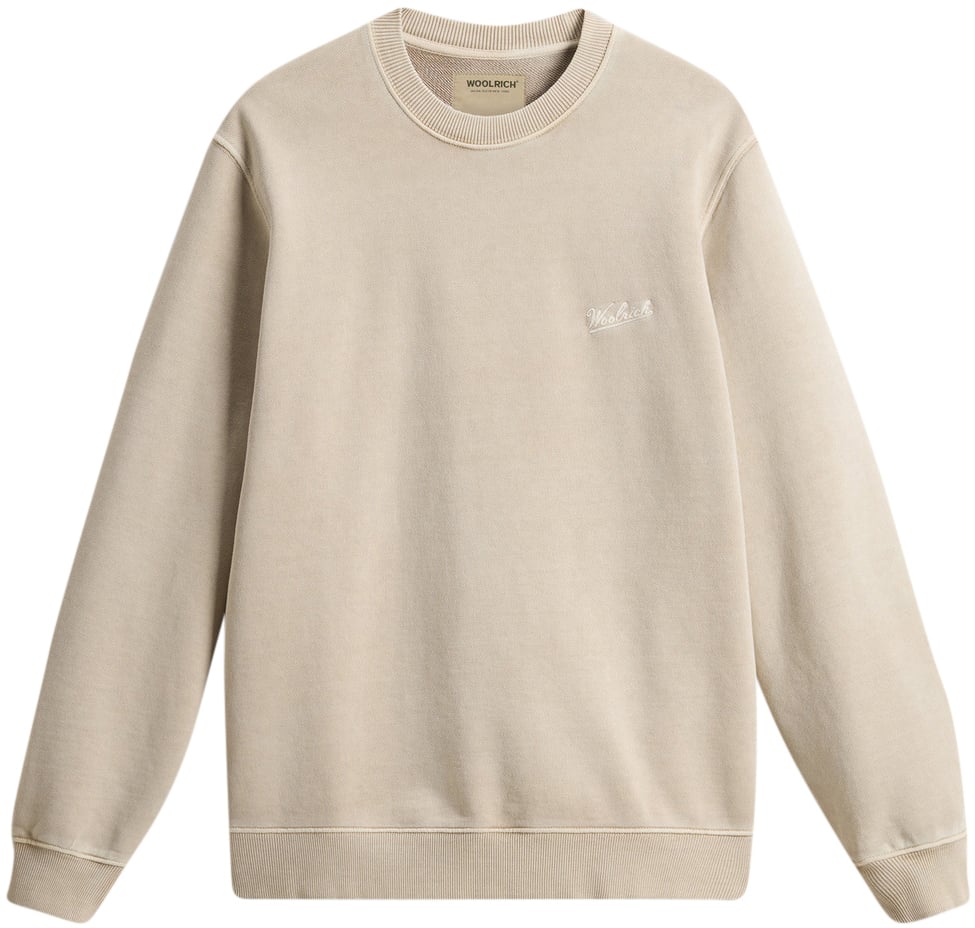 Woolrich Garment Dyed Crewneck Rope Divers