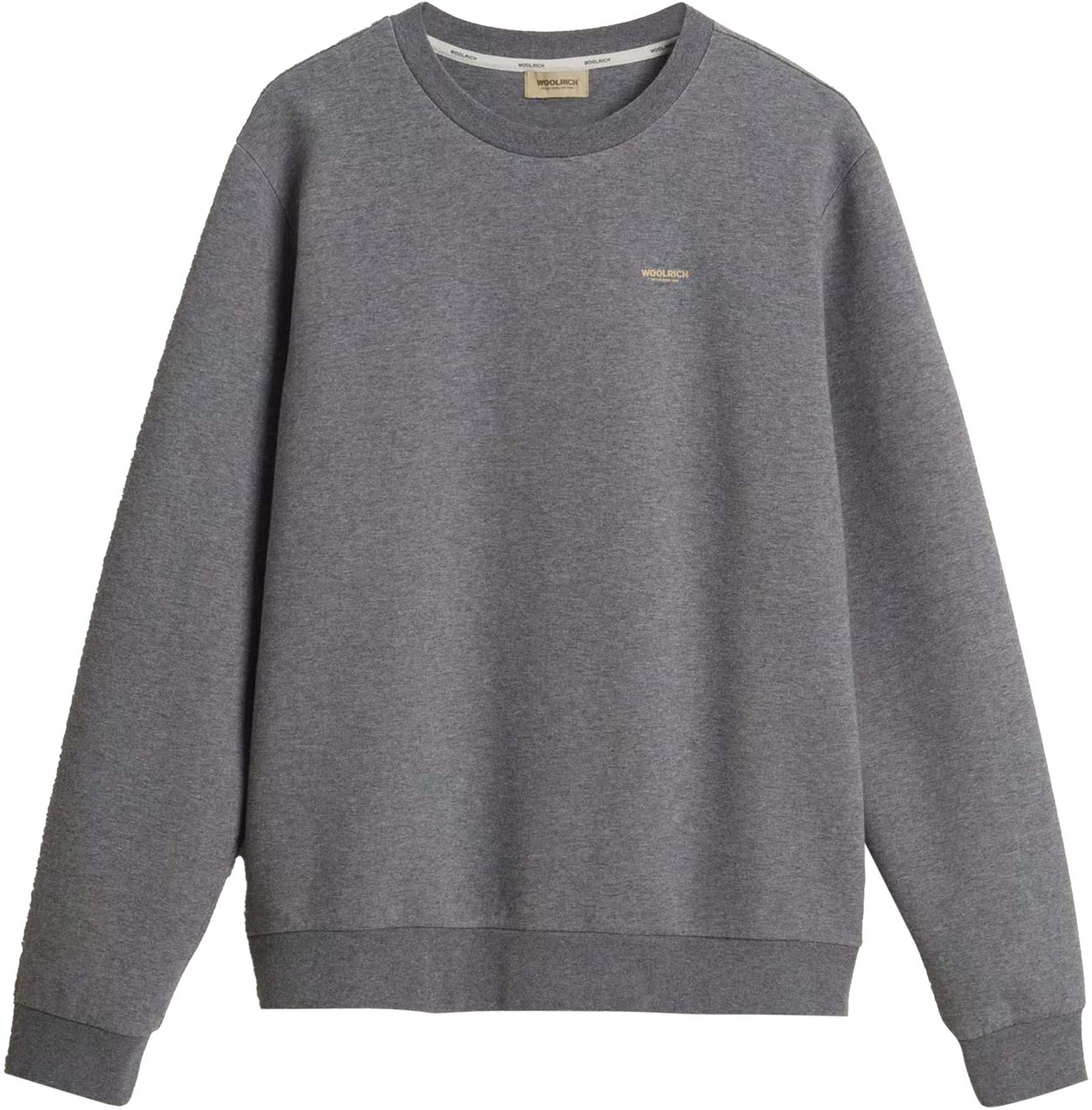 Woolrich Woolrich Logo Interlock Crewneck  Grijs Cfwosw2000mrut5195 Grijs