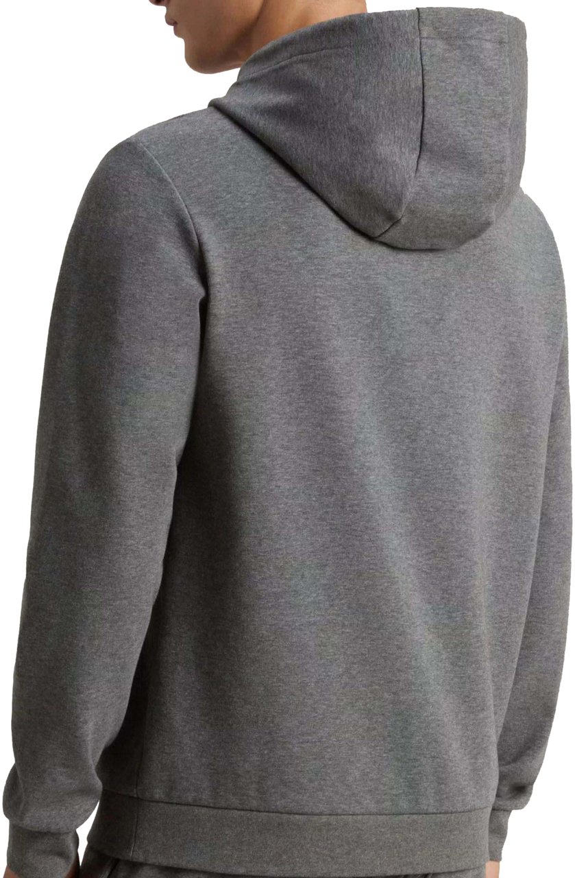 Woolrich Woolrich Logo Interlock Hoodie  Grijs Cfwosw2002mrut5195 Grijs