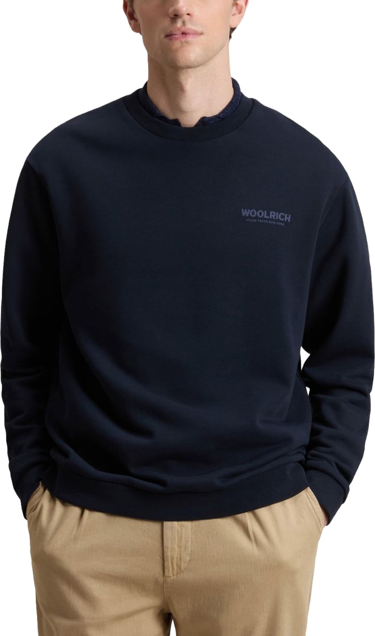 Woolrich Sweaters Melton Blue Navy