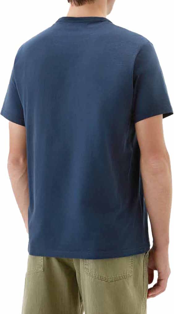 Woolrich Sheep Tee Melton Blue Blauw