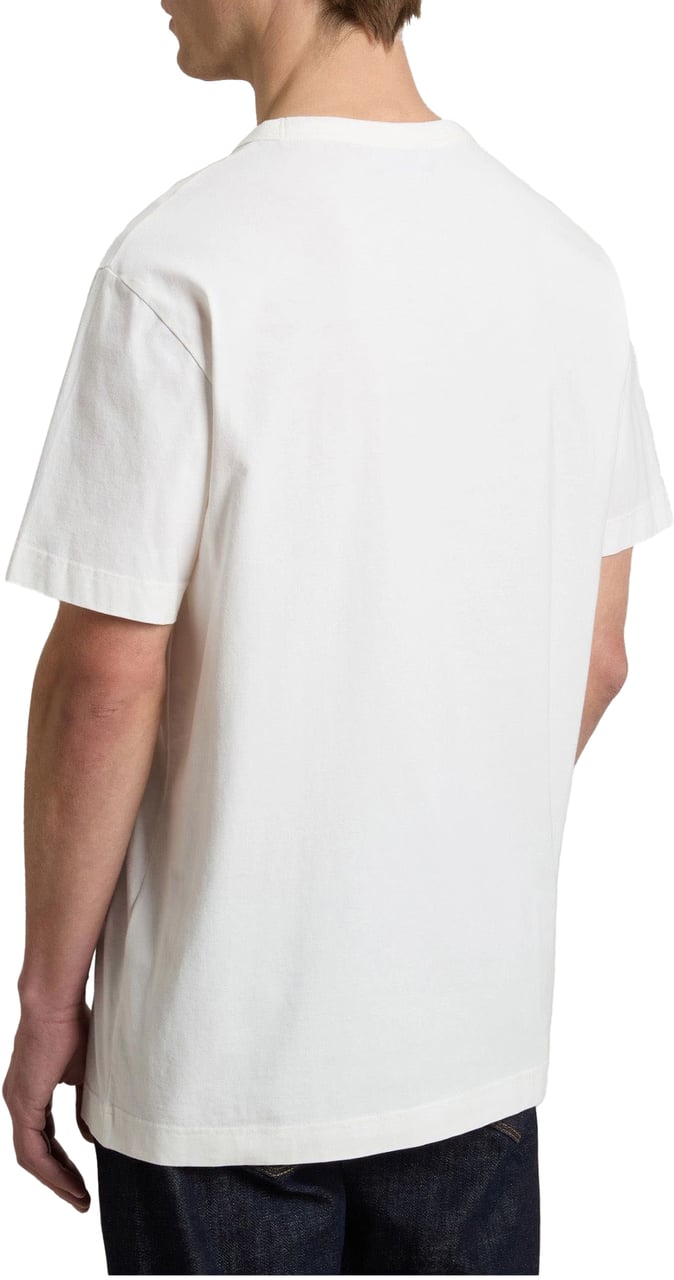 Woolrich Woolrich Cotton Logo T-shirts Off White Cfwote2012mrut5334 Wit