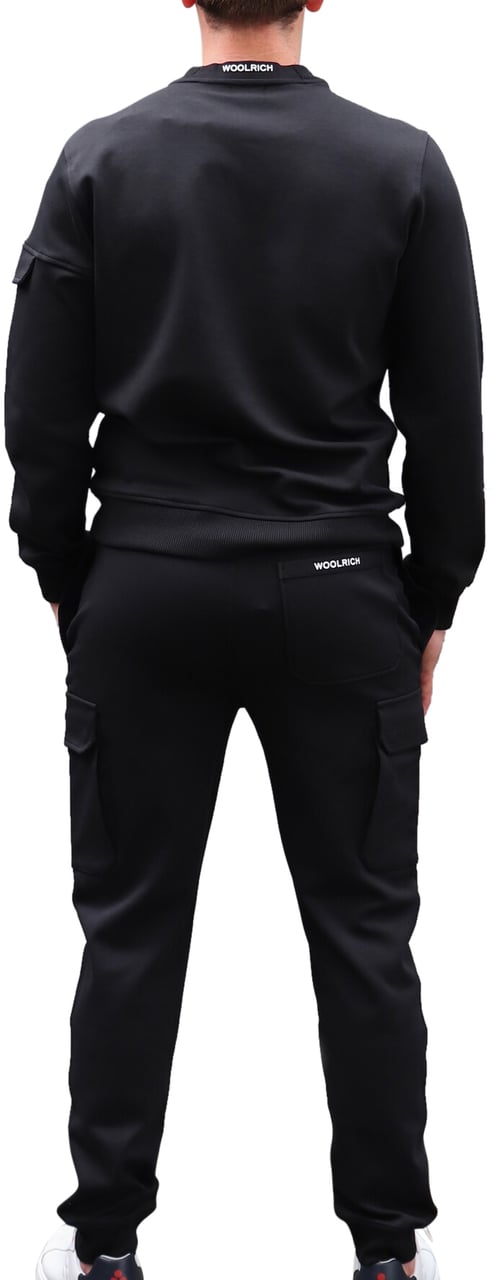 Woolrich Light Fleece Sweatpants Black Zwart