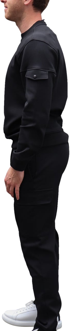 Woolrich Light Fleece Sweatpants Black Zwart