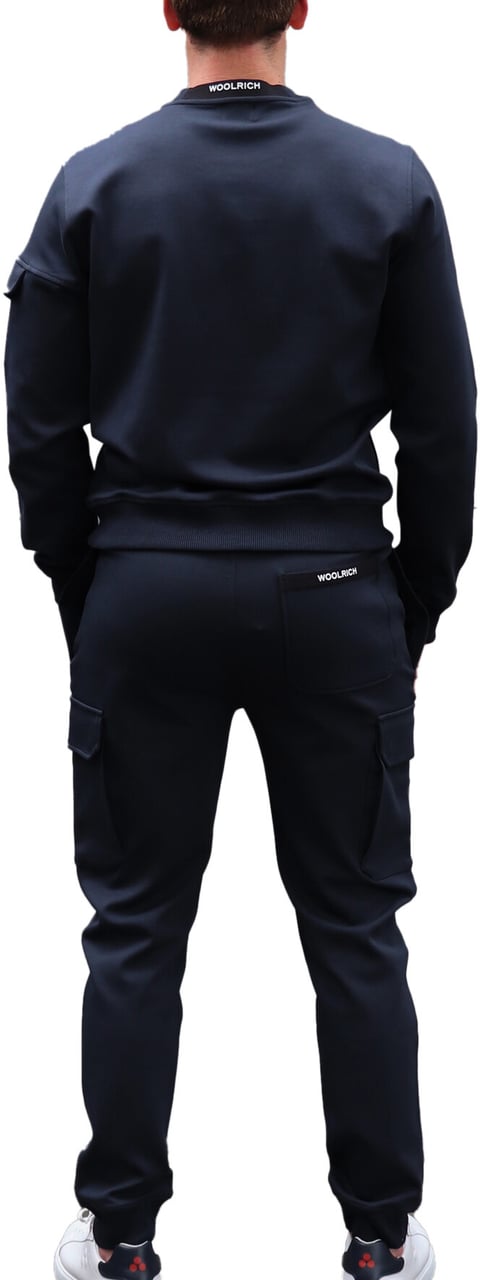 Woolrich Light Fleece Sweatpants Melton Blue Blauw