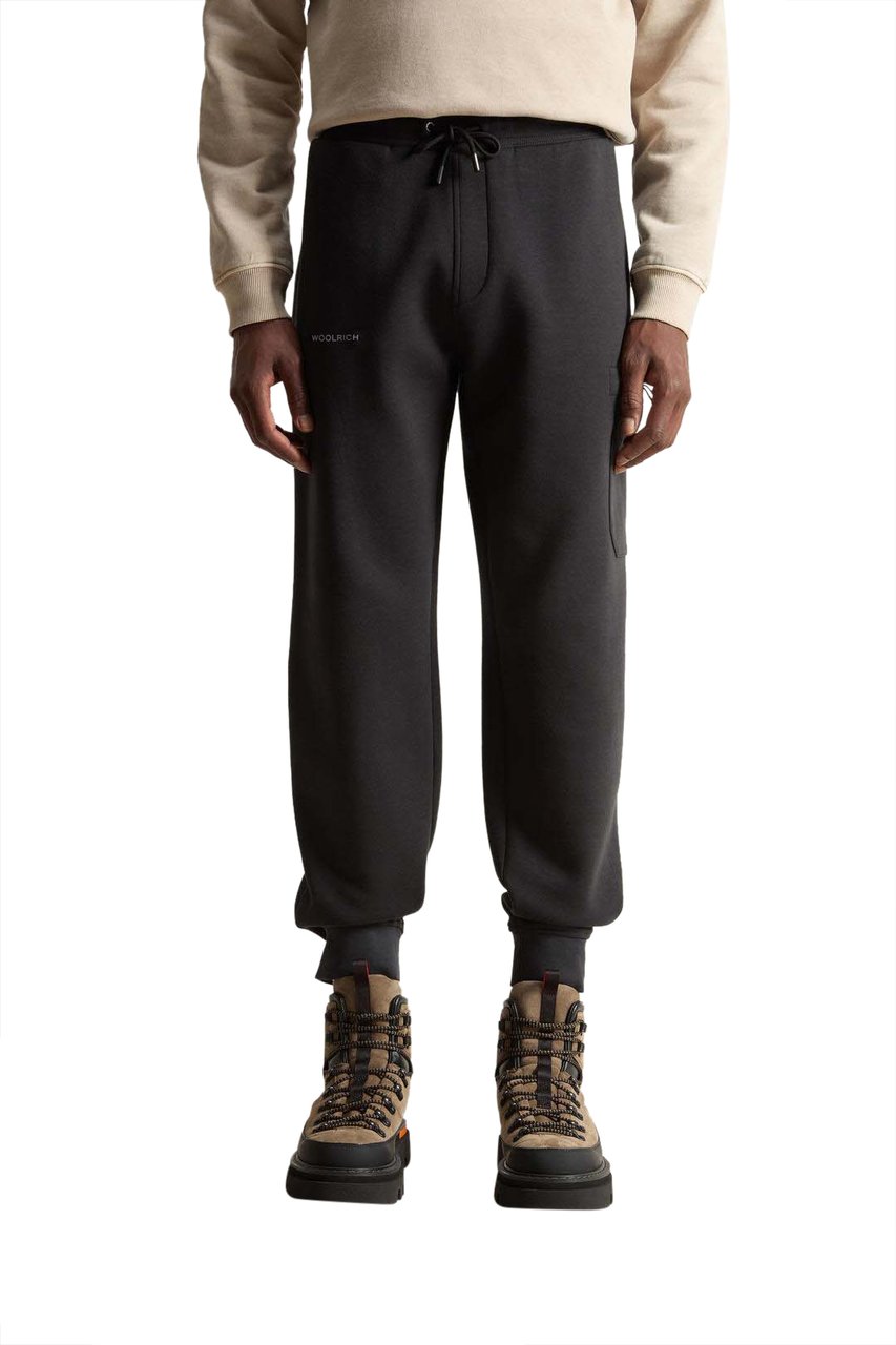 Woolrich Tech Fleece Pant Black Zwart
