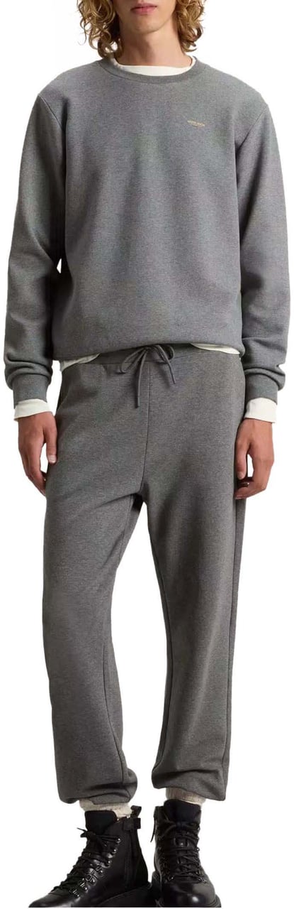 Woolrich Woolrich Logo Interlock Sweatpant  Grijs Cfwotr2000mrut5195 Grijs