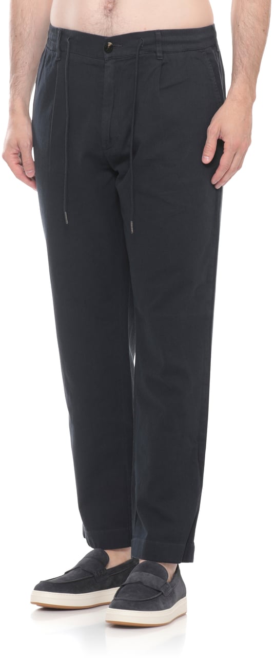 Woolrich Trousers Blue Navy